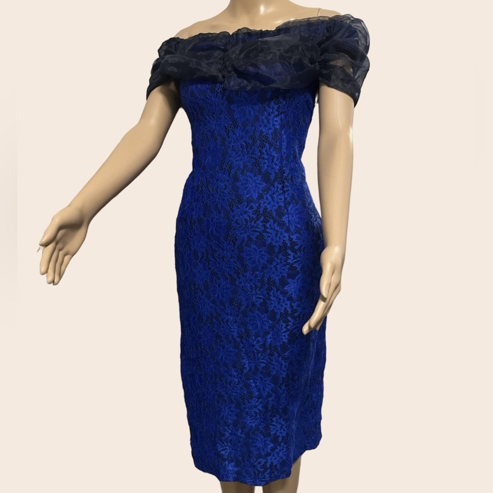 Sexy shoulder off midi dress